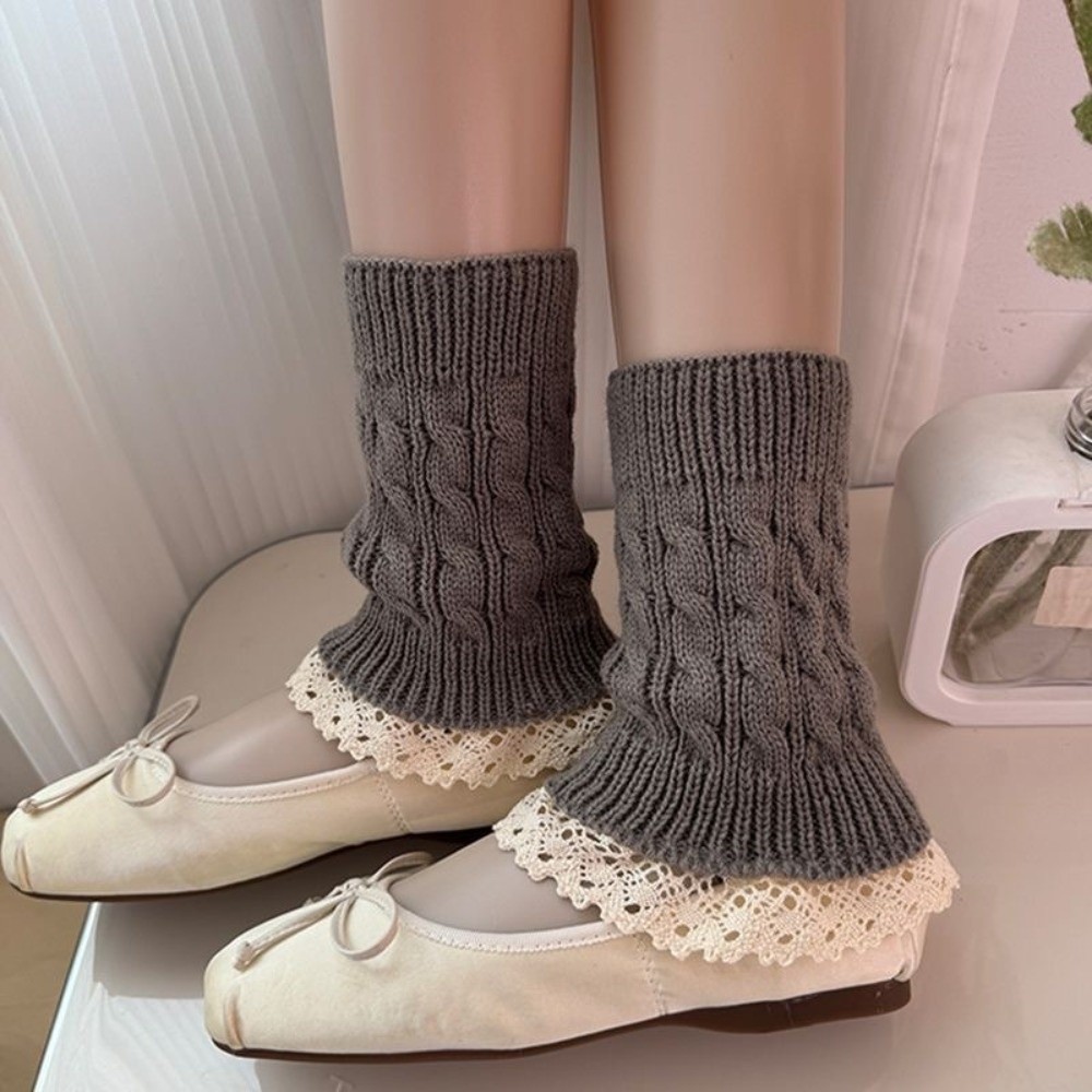 Boot Sock Slouchy - Calentadores de piernas de punto vintage