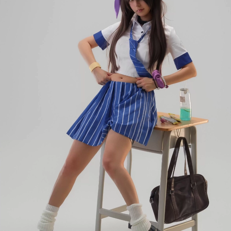 Knee High Sock Women - Disfraz de Naga para mujer, uniforme