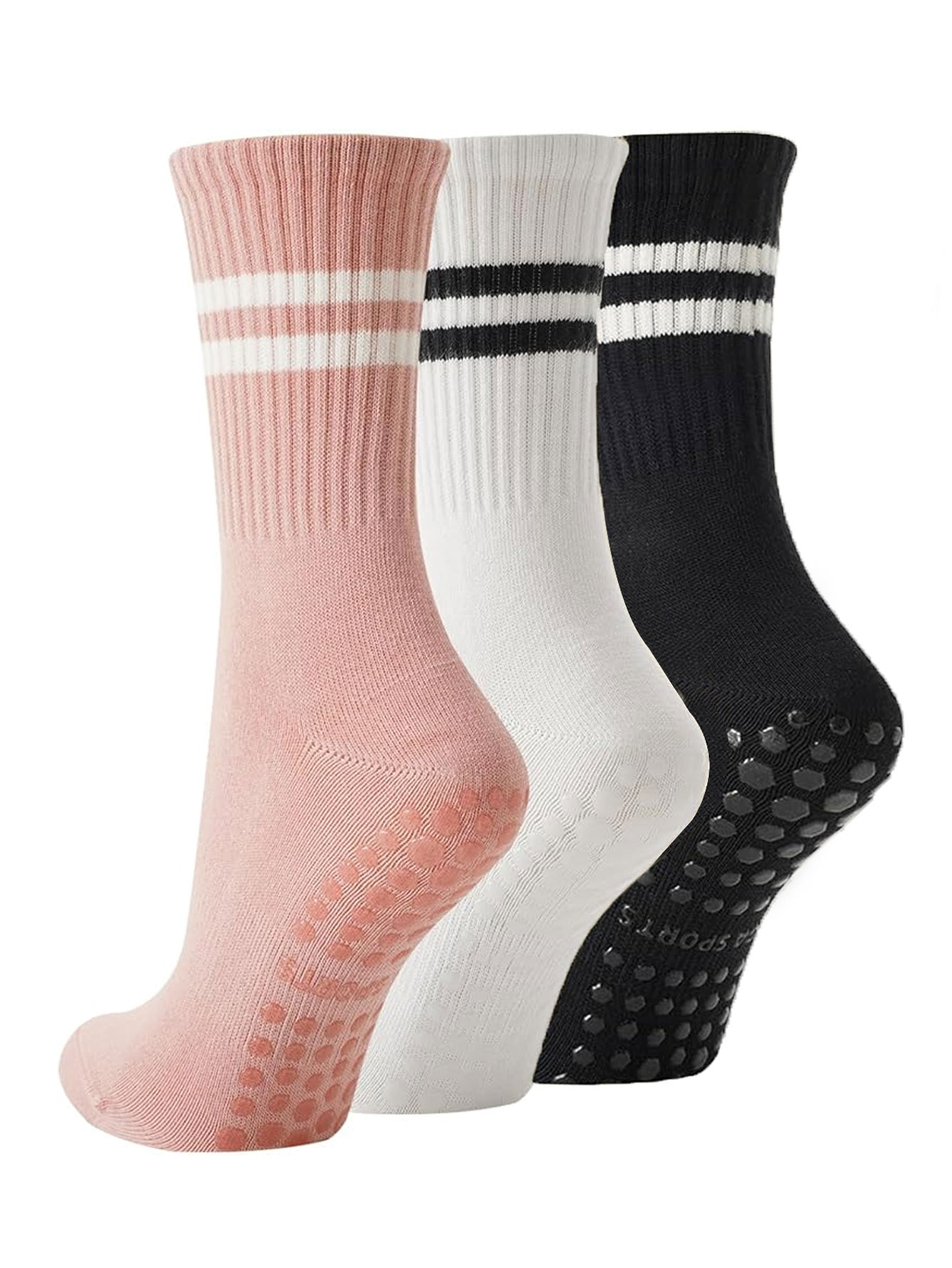3 pares de calcetines de yoga, - Grip Sock Yoga reseña y precio